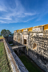 Fototapeta na wymiar Fort of San Jose el Alto, Spanish colonial fort in Campeche, Mexico.