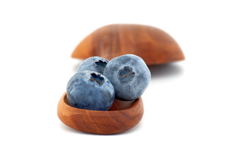 Blueberries isolated on white background