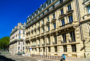 Typical architecture of Paris, the capital of France