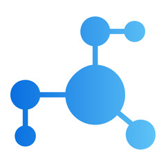 molecule gradient icon