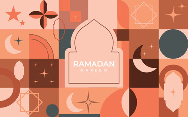 Ramadan background, wallpaper, greeting card, poster, modern iilustration