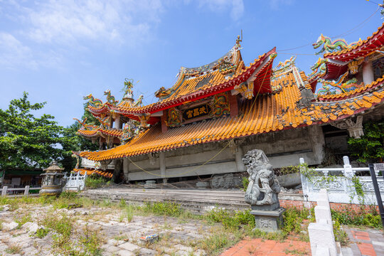 Jiji Wuchang Temple Earthquake Museum in Nantou of Taiwan