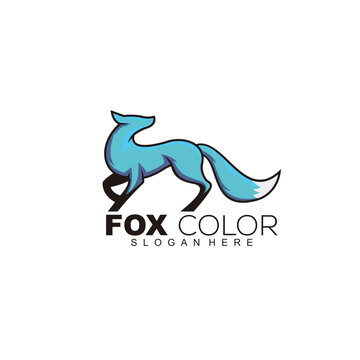 fox logo vector design illustration template