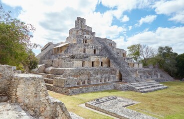 Edzna's Building of the Five Stories, of the Most Unique Mayan Pyramids