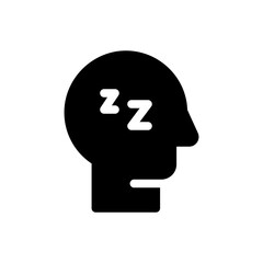 sleep glyph icon