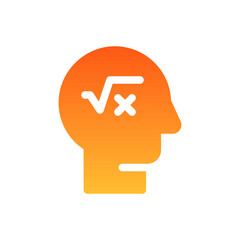 education flat gradient icon