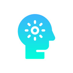 imagination flat gradient icon