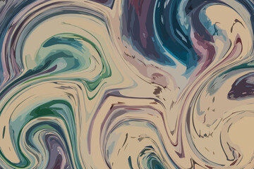 Abstract colorful marble fluid liquid background design.