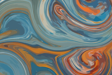 Abstract colorful marble fluid liquid background design.