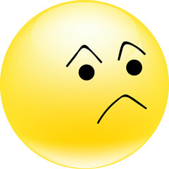 Cute Angry Emoji element