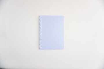 Blank Notebook on White Background