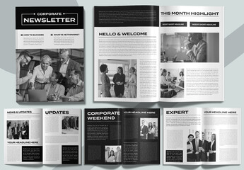 Corporate Newsletter Design Template