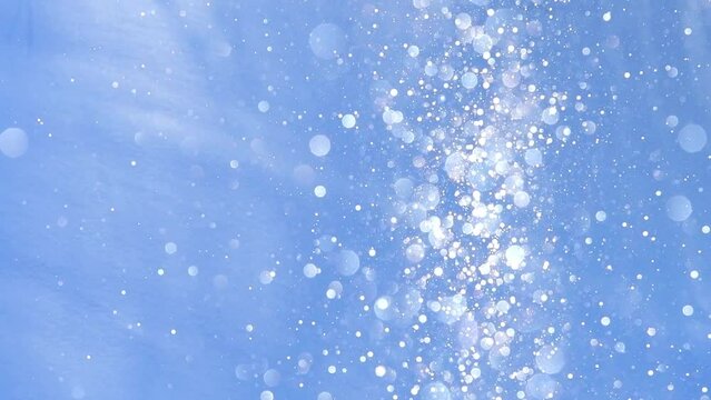 雪原に舞うダイヤモンドダスト