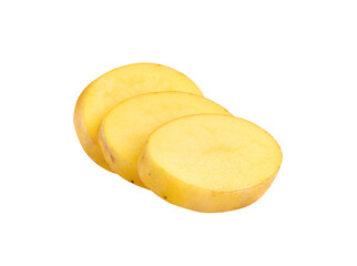 slice potato on transparent png