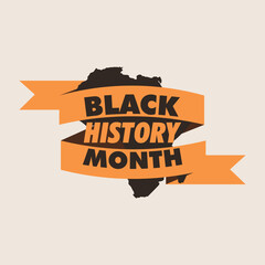 black history month design banner social media