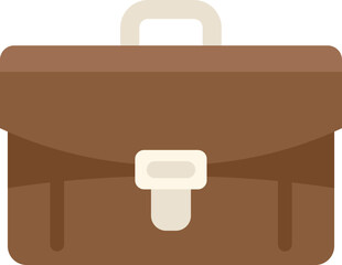 Briefcase icon flat vector. Help support. Work online isolated