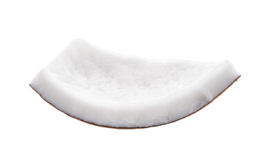 Coconut pieces on transparent png