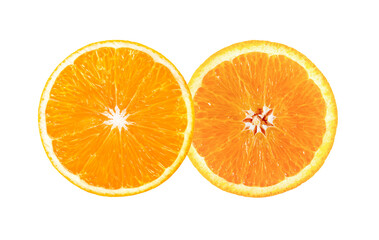 orange slice on transparent png