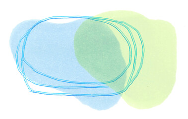 Abstract artistic textured background in tones of blue and green