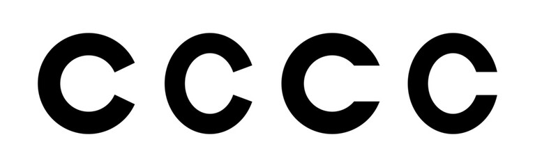 Copyright icon vector for web and mobile app. copyright sign and symbol