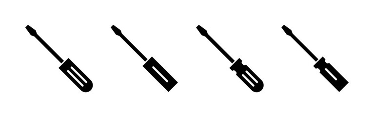 Screwdriver icon vector for web and mobile app. tools sign and symbol