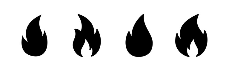 Fire icon vector for web and mobile app. fire sign and symbol