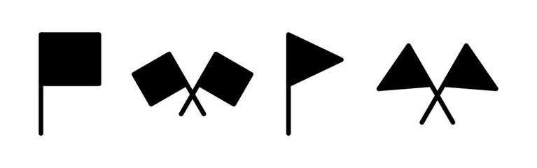 Flag icon vector for web and mobile app. Gps location pin map. Location marker symbol.