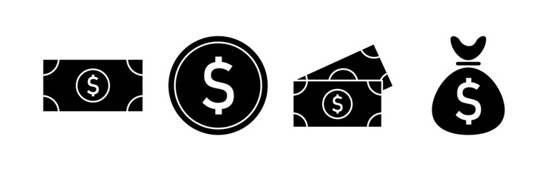 Money icon vector for web and mobile app. Money sign and symbol