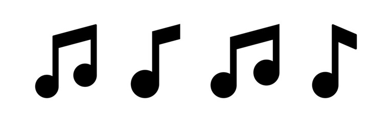 Music icon vector for web and mobile app. note music sign and symbol