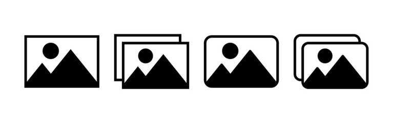 Picture icon vector for web and mobile app. photo gallery sign and symbol. image icon