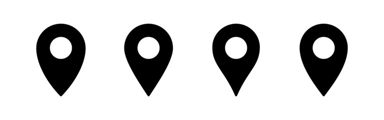 Pin icon vector for web and mobile app. Location sign and symbol. destination icon. map pin