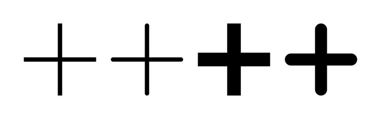 Obraz premium Plus Icon vector for web and mobile app. Add plus sign and symbol