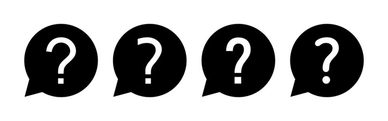 Question icon vector for web and mobile app. question mark sign and symbol