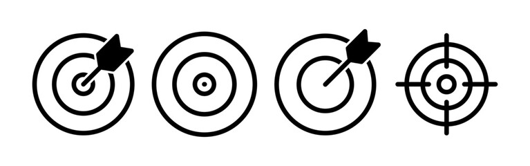 Target icon vector for web and mobile app. goal icon vector. target marketing sign and symbol
