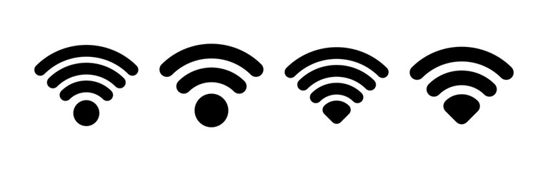 Wifi icon vector for web and mobile app. signal sign and symbol. Wireless  icon
