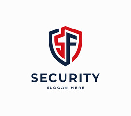 SF symbol security line abstract protect tech digital minimalist creative modern vector logo design