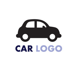 Auto car logo design with concept sports car vehicle icon silhouette.Vector illustration design template.