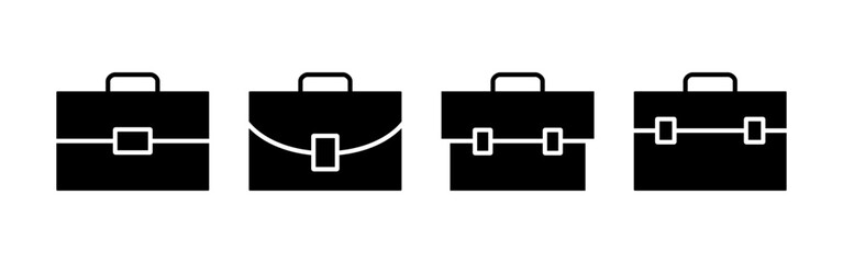 Briefcase icon vector for web and mobile app. suitcase sign and symbol. luggage symbol.
