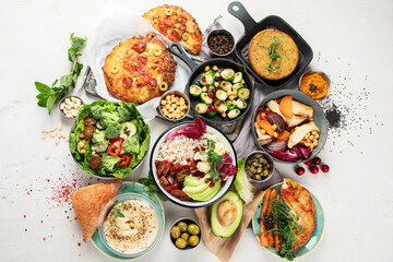 Vegetarian and various vegan dishes