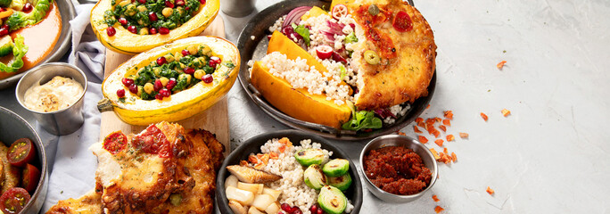 Vegetarian food concept.