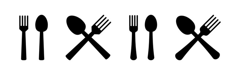 spoon and fork icon vector for web and mobile app. spoon, fork and knife icon vector. restaurant sign and symbol