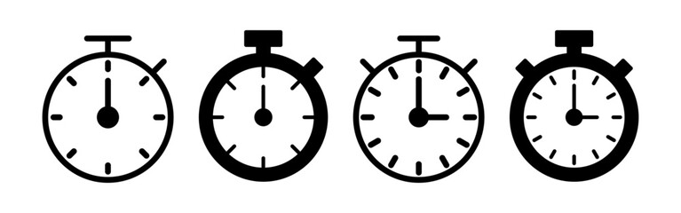 stopwatch icon vector for web and mobile app. Timer sign and symbol. Countdown icon. Period of time