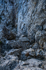 Fototapeta na wymiar Hiking tour Križ - Stenar - Bovški gamsovec, Julian alps, Slovenia