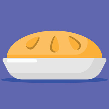 beard loaf icon. Subtable to place on Food, beard, etc.