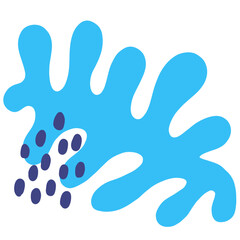 Paint brusn cartoon cute abstarct clipart.