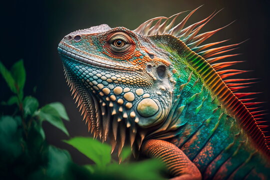 Guana is a genus of herbivorous lizards that are native to tropical areas. Generative AI