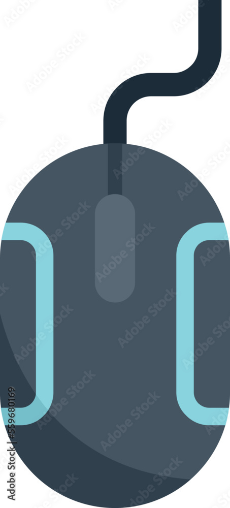 Poster interface mouse icon flat vector. web button. software app isolated