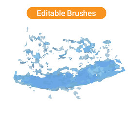 water splash isolated on white