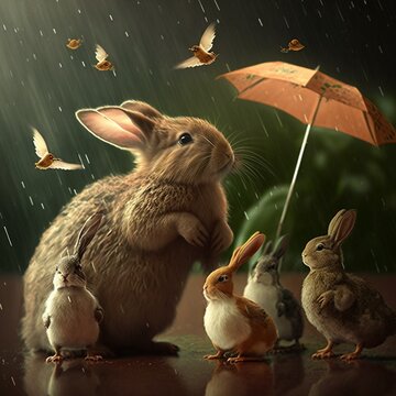 Easter Parade with the Bunnies