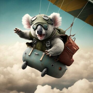 teddy bear on a swing